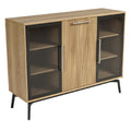 Houten Dressoir met Glaze deuren en Minimalistisch Design