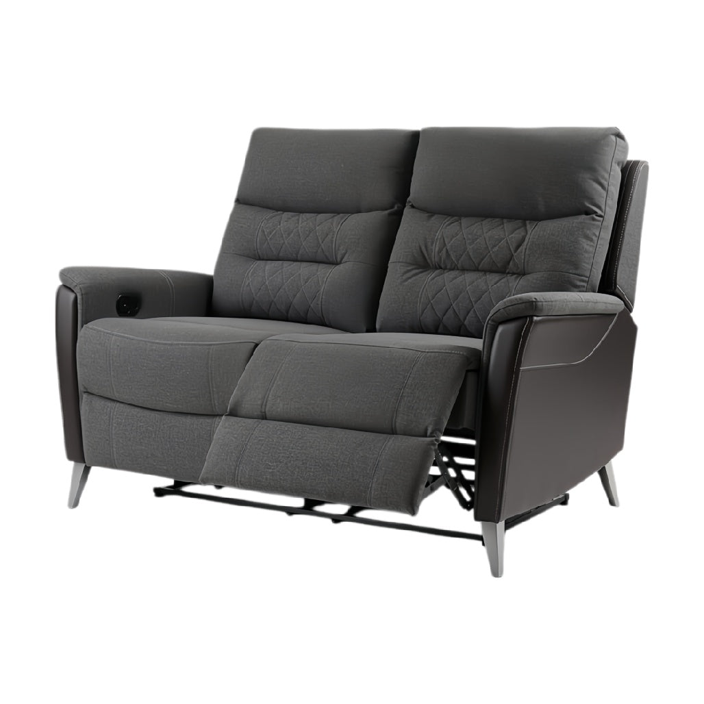 Dubbel Relaxbank met Verstelbare Rugleuning en Luxe Bekleding